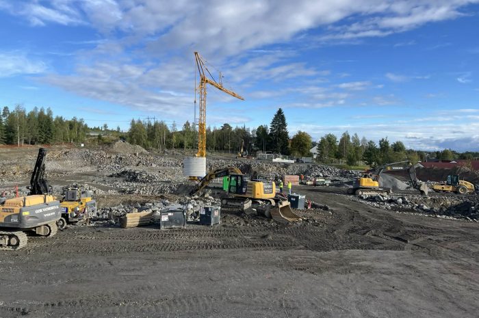 Noen bilder fra byggingen